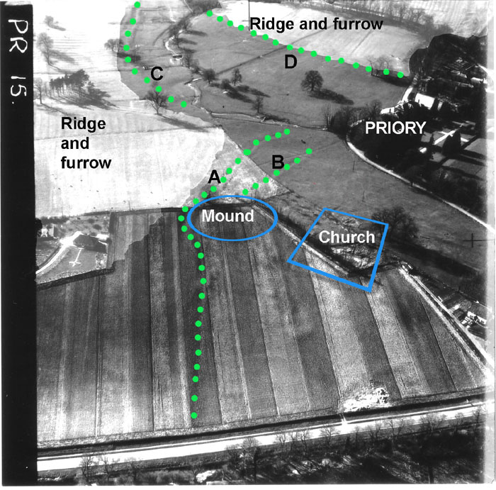 castle hill aerial plan from south marked